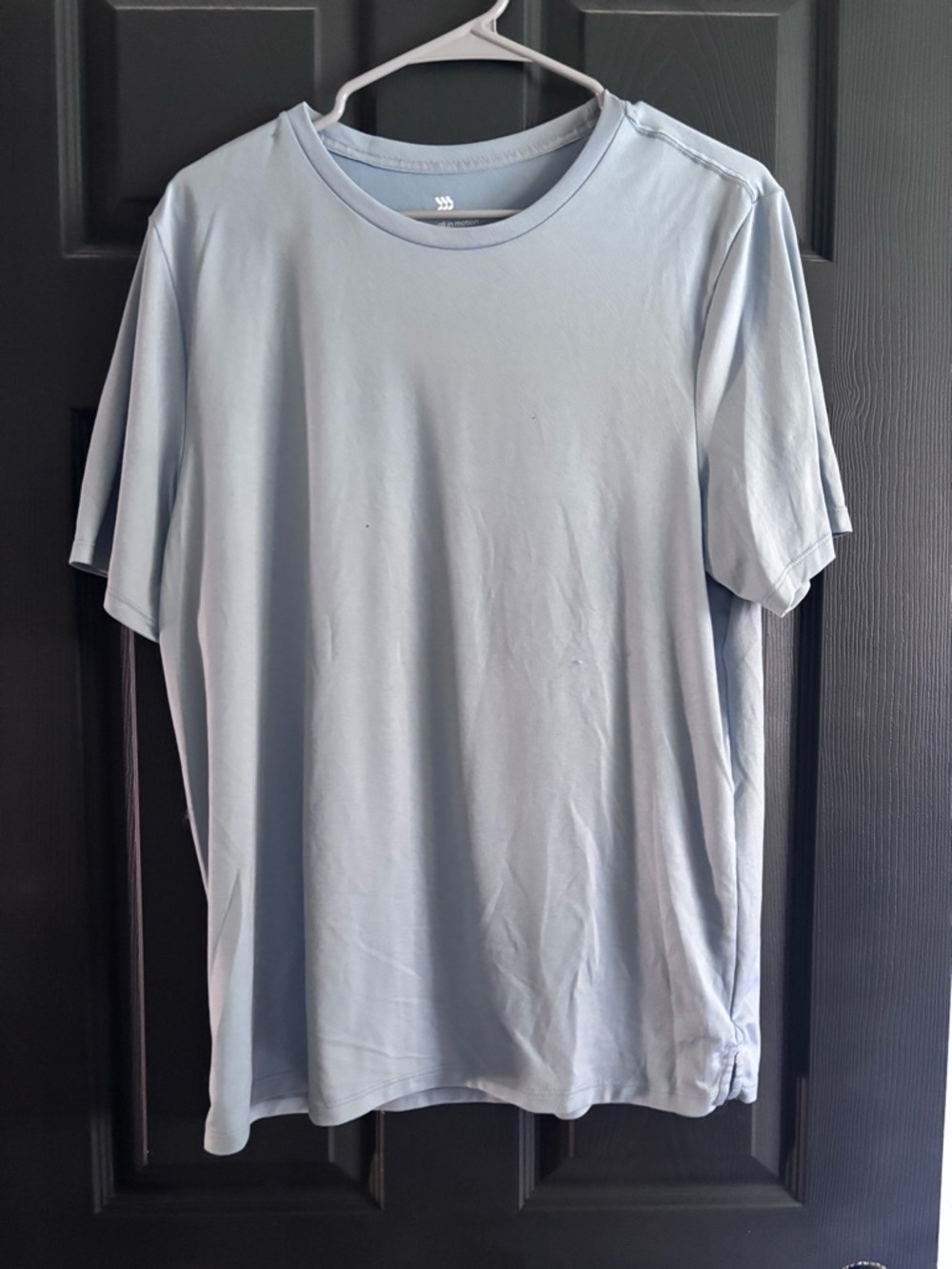 all in motion Light Blue Crewneck Short Sleeve Tee
